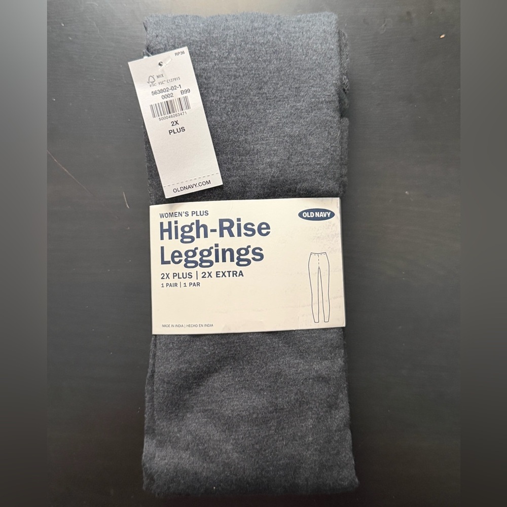 NWT Old Navy Women's Plus High-Rise Leggings Gray